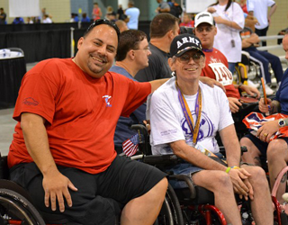 Two Happy Veterans On Wheelchair Games Two Happy Veterans On Wheelchair Games